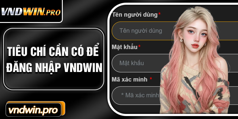 Tiêu Chí Cần Có Để Đăng Nhập VNDWIN